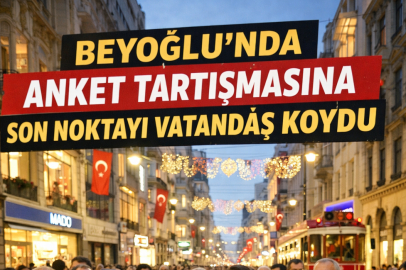 Beyoğlu’nda Siyasi Anket Tartışması