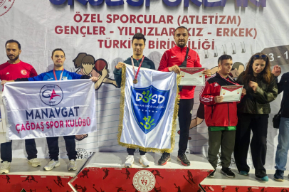 Konya Meram’ın özel sporcularından çifte başarı