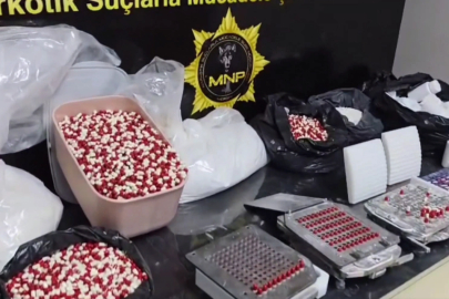Mersin’de tonlarca sentetik ecza hammaddesi ele geçirildi