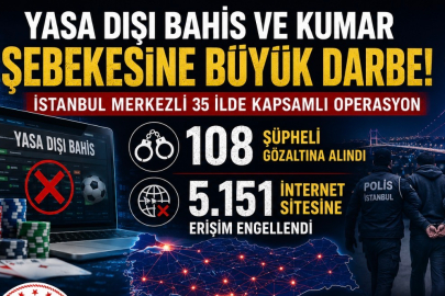 Yasa Dışı Bahis Şebekelerine Büyük Operasyon
