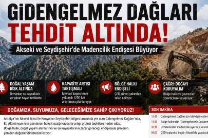 GİDENGELMEZ DAĞLARI MADENCİLİK TEHDİDİ ALTINDA!